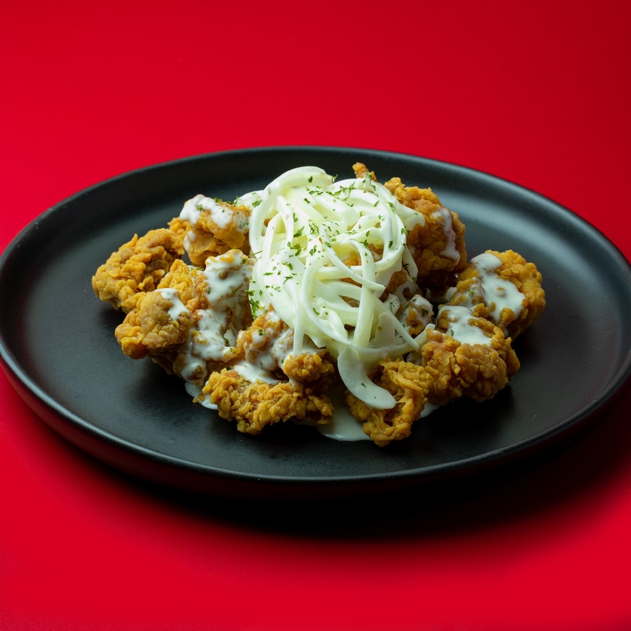 ไก่ทอดซอสหัวหอม