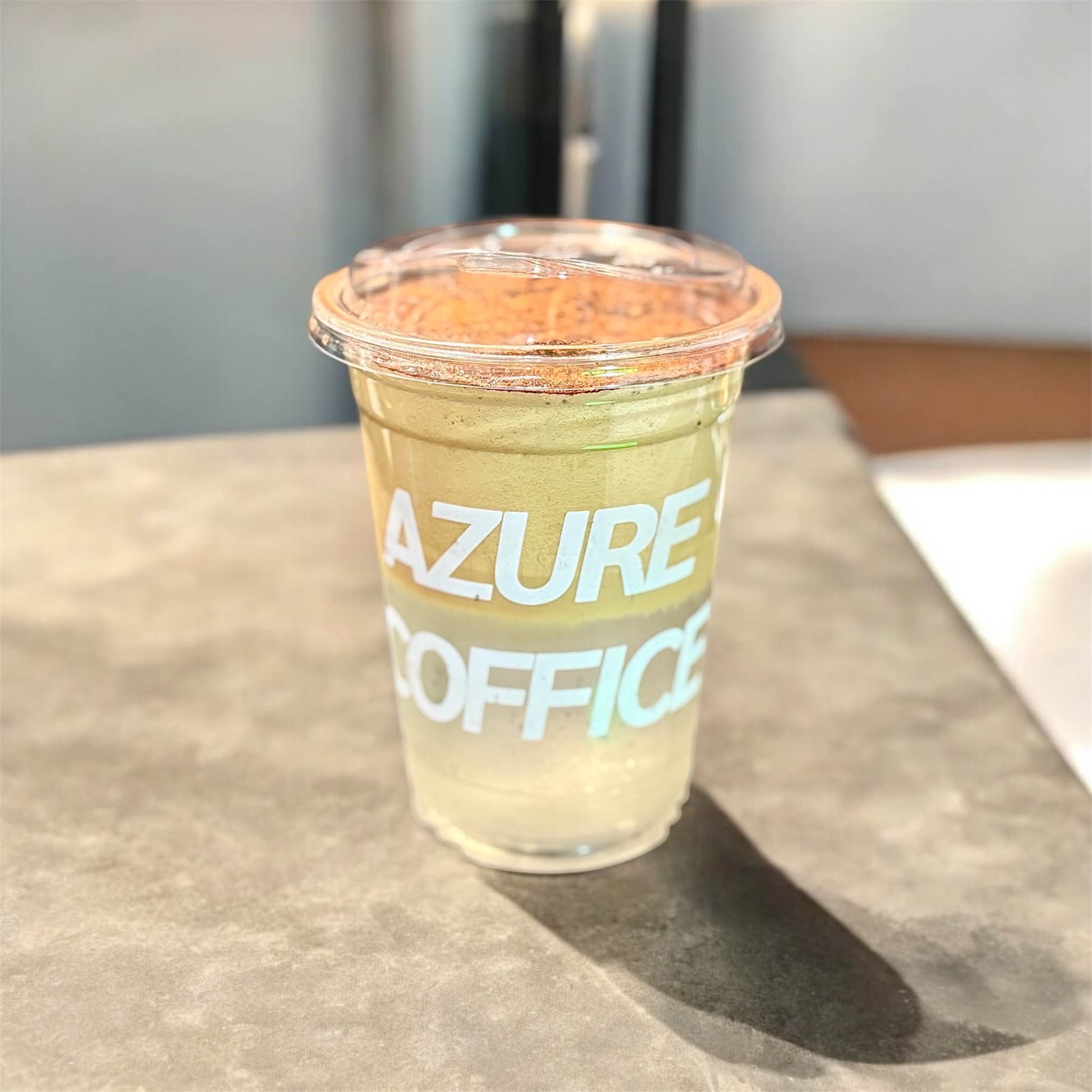 Coconut cold foam latte