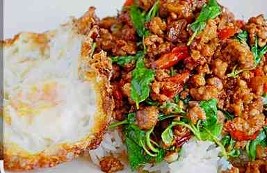 ข้าวกะเพราหมูสับ