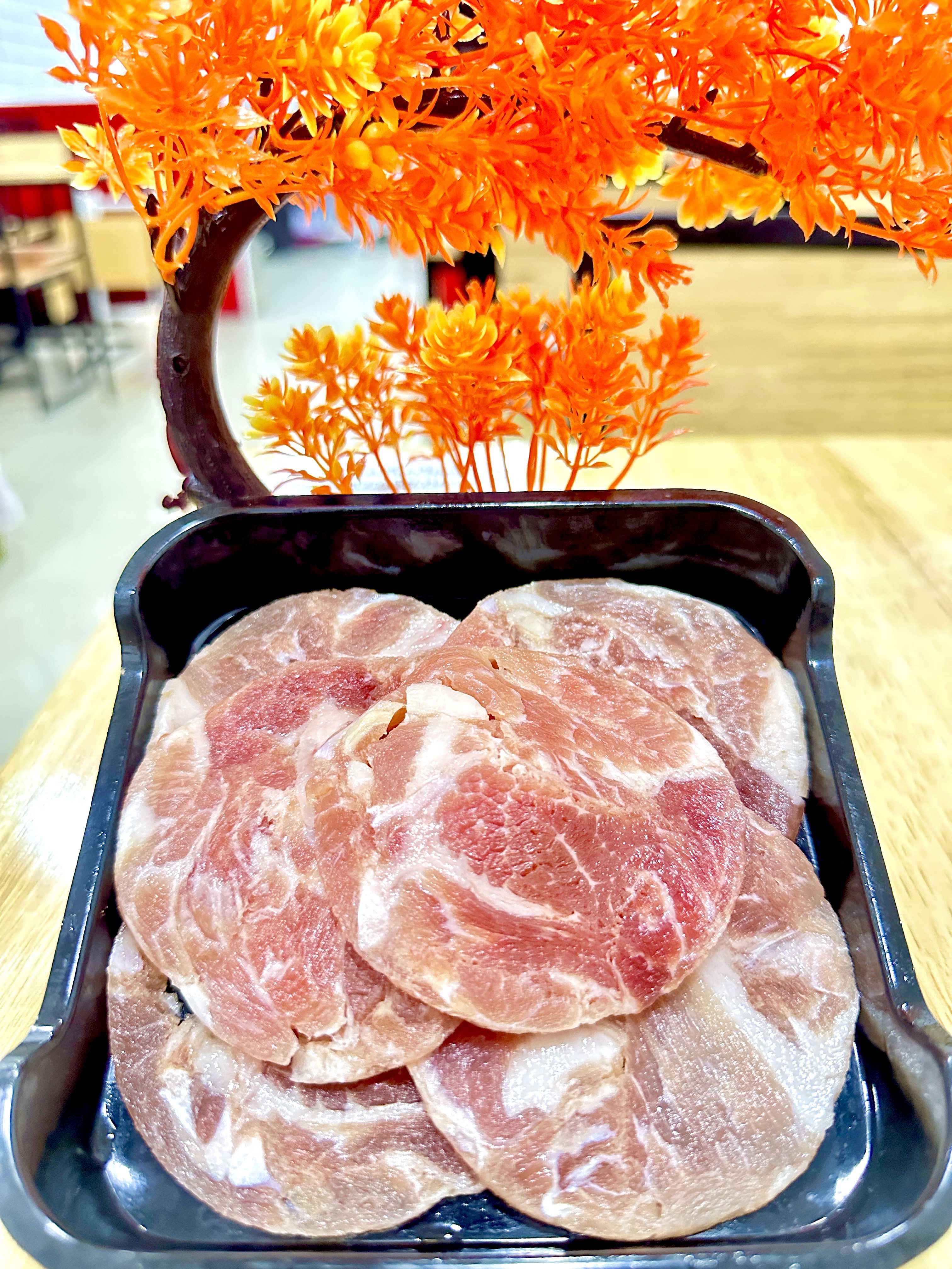 สันคอหมูสไลด์