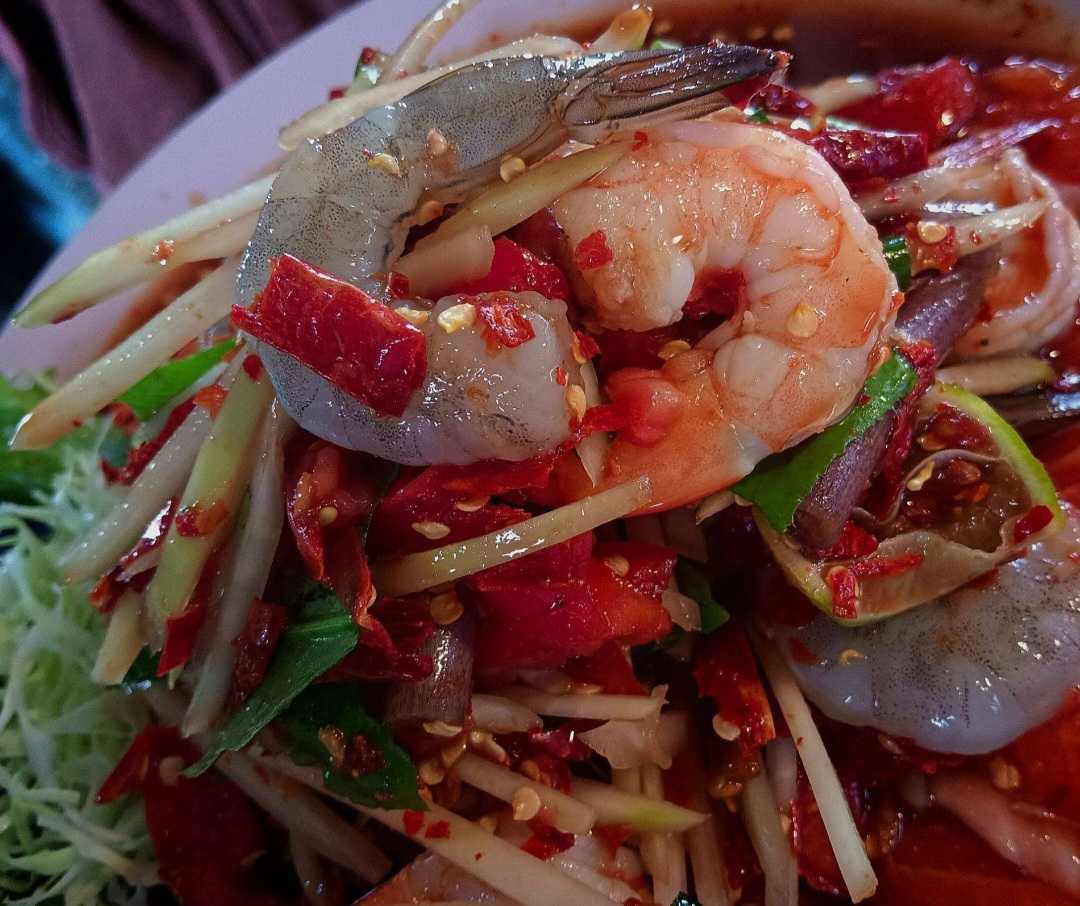 ตำกุ้งสองสี