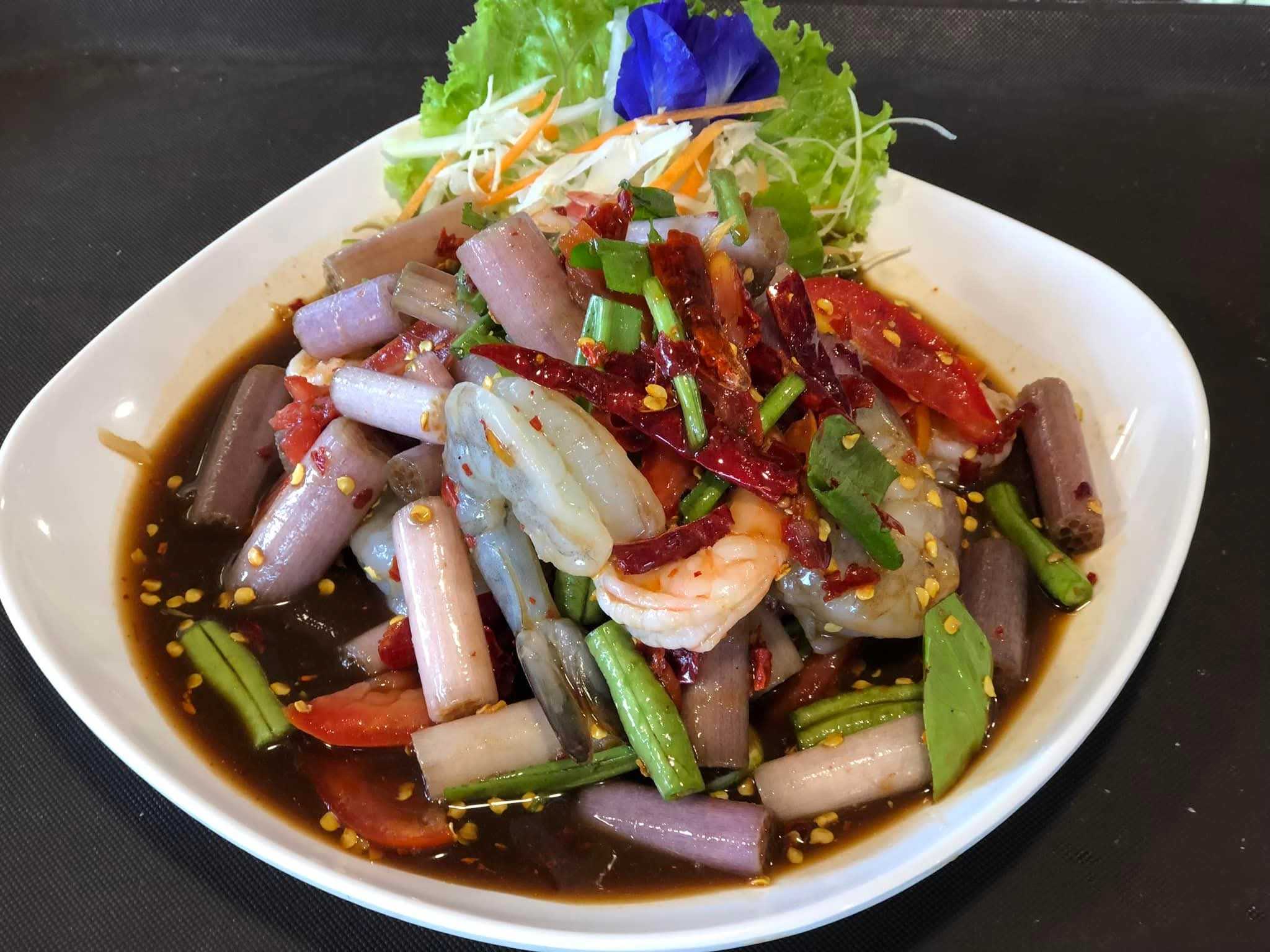 ตำสายบัวกุ้ง2สี